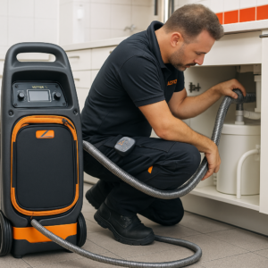 image axpro Recherche de fuite fumigène dans une canalisation par AXPRO