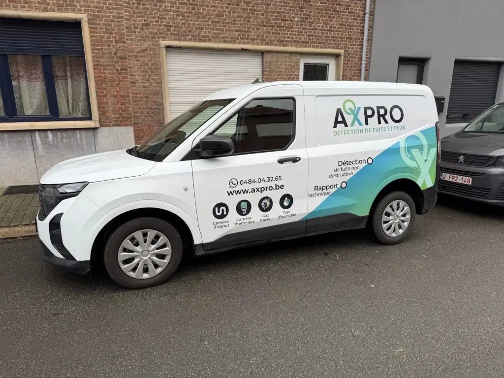 Détection de fuite Brabant et Bruxelles : véhicule d'intervention AXPRO